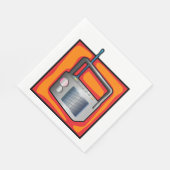 レトロ無線 スタンダードランチョンナプキン (角)