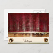 レトロ無線 ポストカード (正面/裏面)