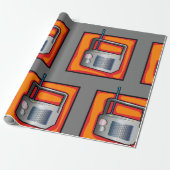 レトロ無線 ラッピングペーパー (アンロールド)