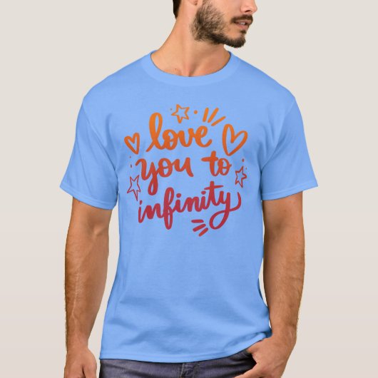 レトロ無限LOVE Tシャツ (正面)