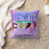 レトロ熱帯クリスマスパーティー装飾用クッション クッション (ブランケット)