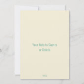 レトロ熱帯ビーチ大人の誕生日パーティー 招待状 (裏面)