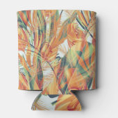 レトロ熱帯フローラシームレス 缶クーラー (裏面)