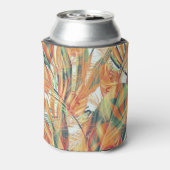 レトロ熱帯フローラシームレス 缶クーラー (缶裏面)