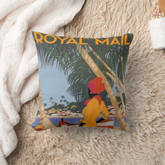 レトロ熱帯座布団 クッション (ブランケット)