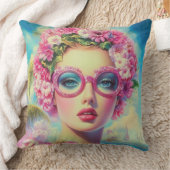 レトロ熱帯美しい クッション (ブランケット)