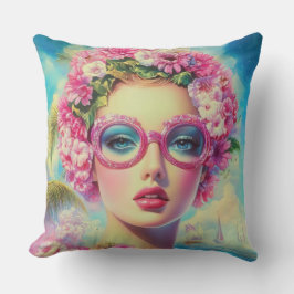 レトロ熱帯美しい クッション