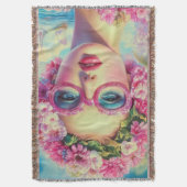 レトロ熱帯美しい スローブランケット (正面縦)