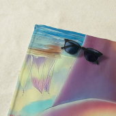 レトロ熱帯美しい ビーチタオル (インサイチュ)