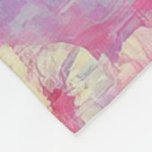 レトロ熱帯美しい フリースブランケット (角)