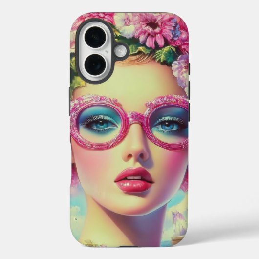 レトロ熱帯美しい Case-Mate iPhoneケース (裏面)