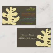 レトロ熱帯葉 名刺 (正面/裏面)