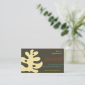 レトロ熱帯葉 名刺 (スタンド正面)