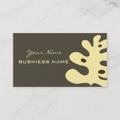 レトロ熱帯葉 名刺 (裏面)