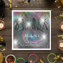 レトロ熱狂するディスコサイケデリック誕生日