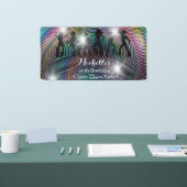 レトロ熱狂するディスコサイケデリック誕生日 横断幕 (トレードショー)