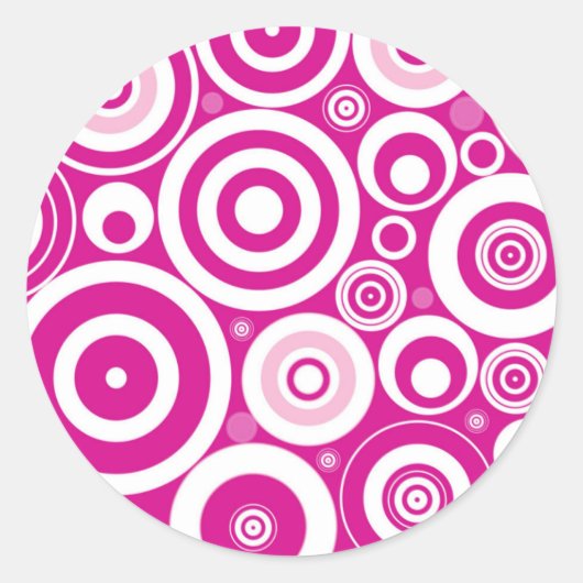 レトロ爆発 ラウンドシール (正面)