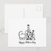 レトロ父の日 ポストカード (正面/裏面)