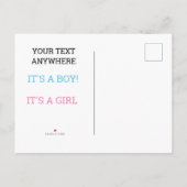 レトロ父ベビー告知ヴィンテージ写真 案内ポストカード (裏面)