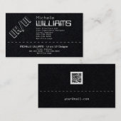 レトロ版レトロ未来スタイルブラック 名刺 (正面/裏面)