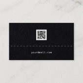 レトロ版レトロ未来スタイルブラック 名刺 (裏面)