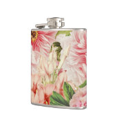レトロ牡丹花春花柄 フラスク (左)