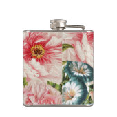 レトロ牡丹花春花柄 フラスク (裏面)