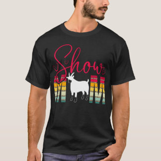 レトロ牧場酪農牧場主ショーモムピッグフェア Tシャツ