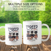 レトロ猫がハロウィン実在を歩く コーヒーマグカップ