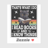 レトロ猫が読み手のハロウィン読の贈り物 シール (シート)