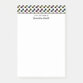 レトロ猫サングラスパタパーソナライズされたーン ポストイット (正面)