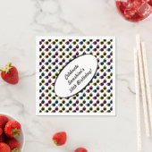 レトロ猫サングラスパターン スタンダードカクテルナプキン (インサイチュ)