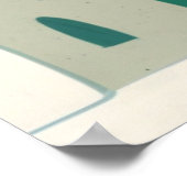 レトロ猫プリント猫好き誕生日ポスター ポスター (角)