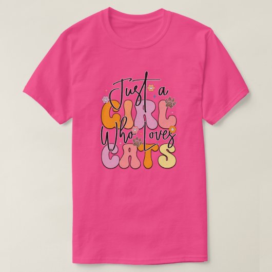 レトロ猫3 Tシャツ (デザイン正面)