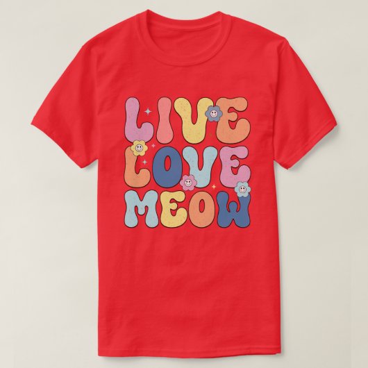 レトロ猫5 Tシャツ (デザイン正面)