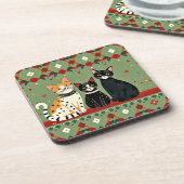 レトロ猫 コースター (左側)