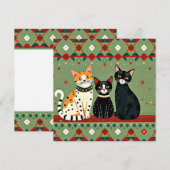 レトロ猫 シーズンカード (正面/裏面)