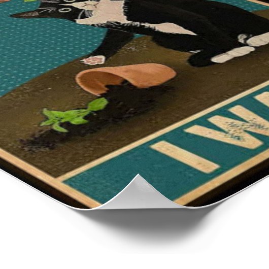 レトロ猫 ポスター (角)