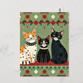 レトロ猫 ポストカード (正面/裏面)