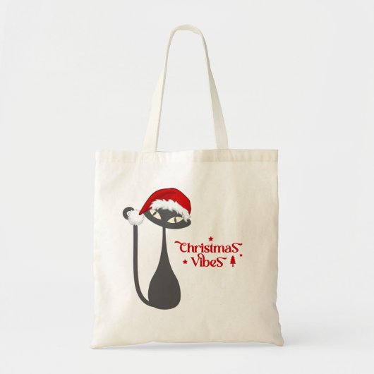 レトロ猫 |ミニマモダンリスト |クリスマススタイリッシュ。 トートバッグ (正面)