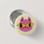 レトロ猫 缶バッジ (正面&裏面)