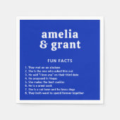 レトロ王室のフォントブモダン結婚ール スタンダードカクテルナプキン (正面)