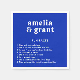 レトロ王室のフォントブモダン結婚ール スタンダードカクテルナプキン