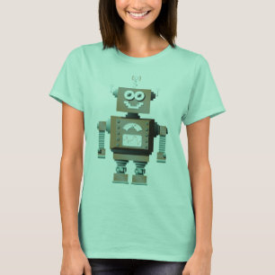 レトロ玩具ロボットシャツ Tシャツ