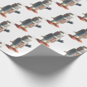 レトロ玩具ロボット ラッピングペーパー (角)