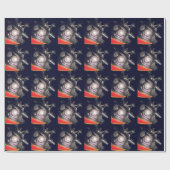 レトロ玩具ロボット ラッピングペーパー (フラット)