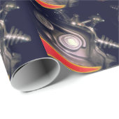 レトロ玩具ロボット ラッピングペーパー (ロールコーナー)