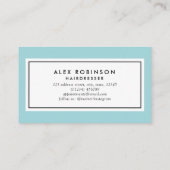 レトロ理容師サークルシザーズロゴ名刺 名刺 (裏面)