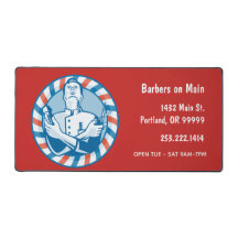 レトロ理容師バッジカスタム