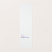 レトロ理容師バッジ垂直テント 名刺 (内部フラット)